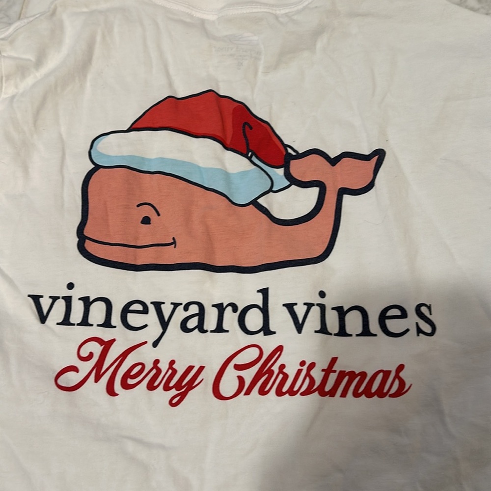 Vineyard Vines Boys Christmas Tee; Boys Size 18/XL
